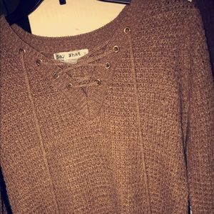 Brown sweater